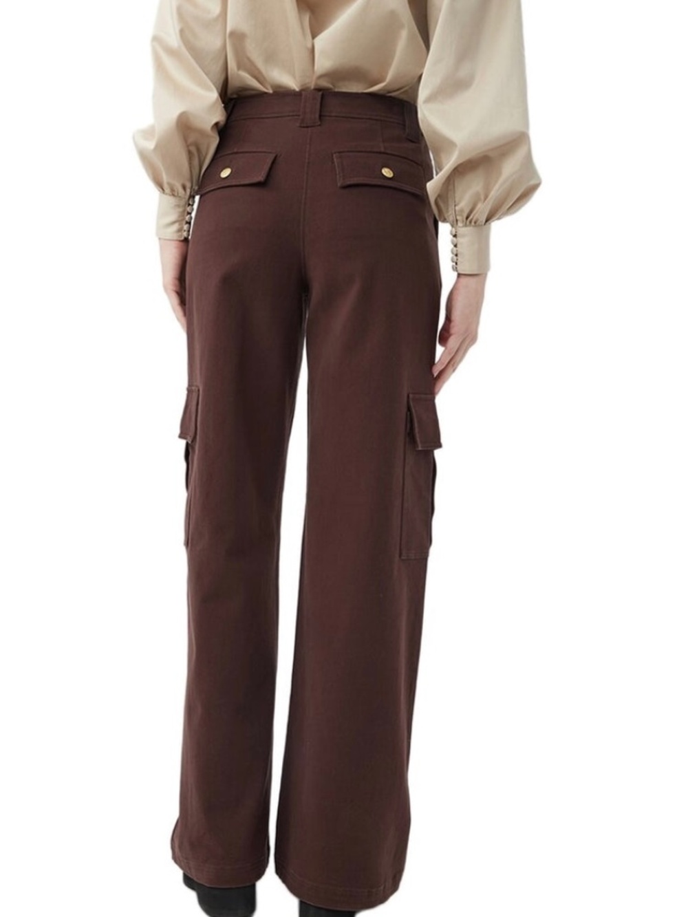 Bargain alert- Trina Turk Hayden chocolate brown with call out)Pants NWT size 6.